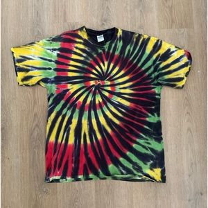 Retro Tie die shirt. 90s. XL
